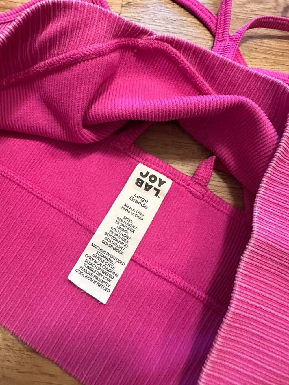 JOY LAB Pink Rib Active Set - Picture 6 of 6